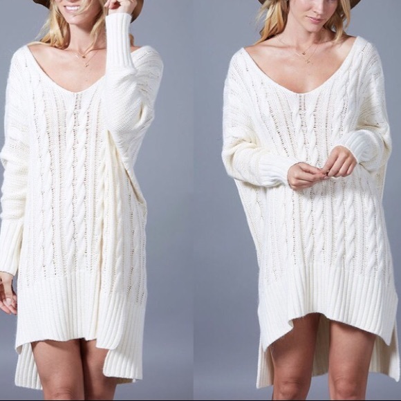 LAST 1✨Ivory Cable Knit Sweater - Picture 3 of 7